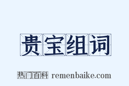 贵宝组词是什么意思的图片